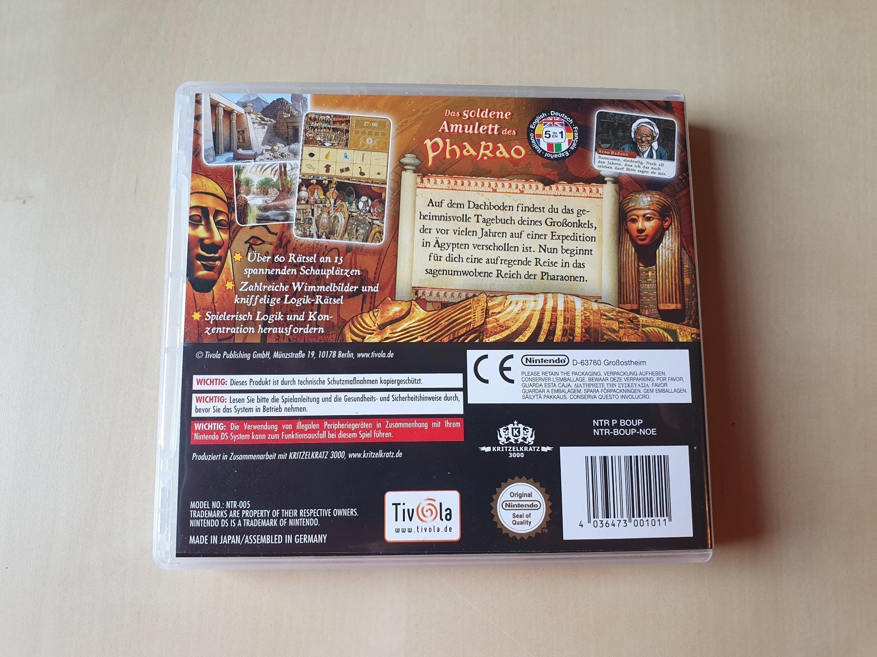 Nintendo Giochi: Das goldene Amulett des Pharao – Usato da Stansstad venduto da collectorsshop 1
