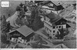 Flugaufnahme Adelboden Pension  Sonnhalde
