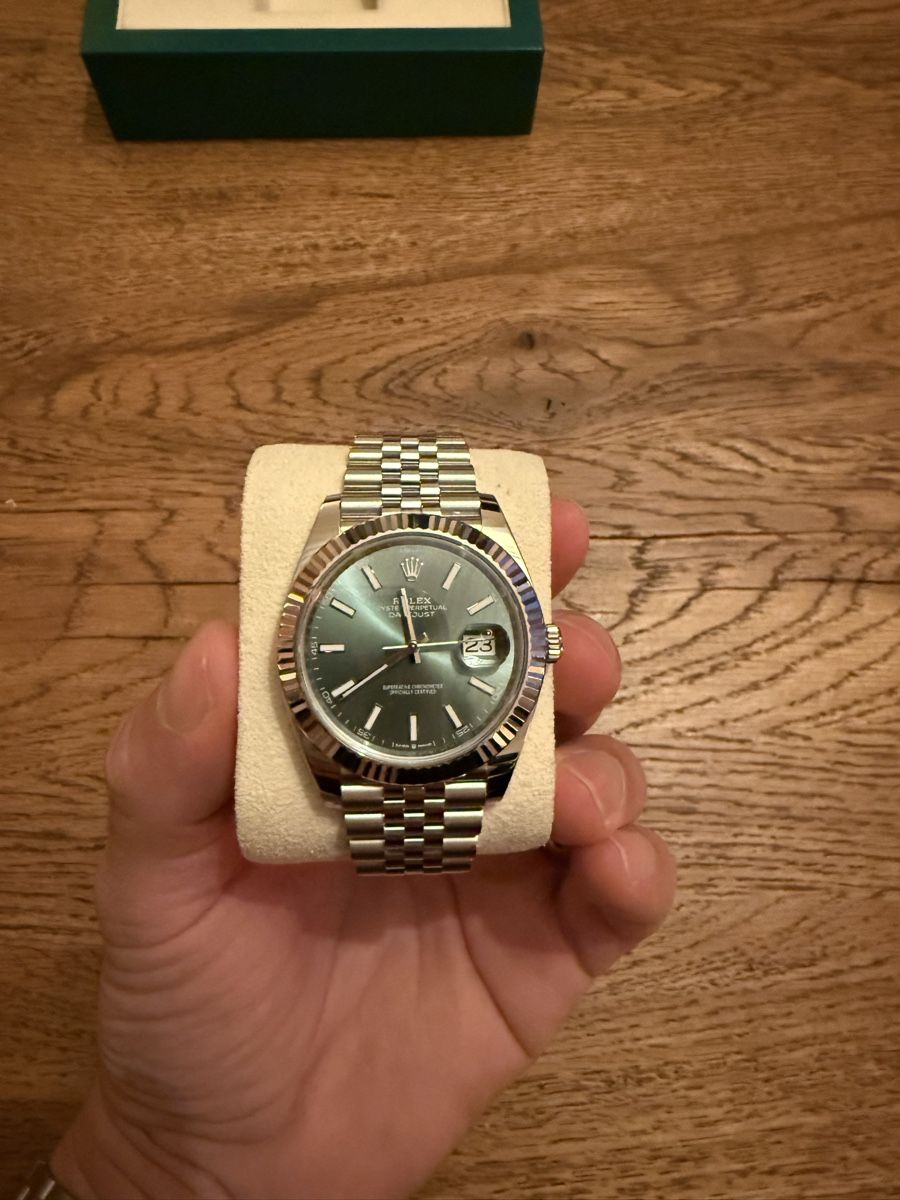 Rolex Uhren: Rolex Datejust 41 Mintgrün Jubilee – Gebraucht aus Worblaufen von Michele_1994 4