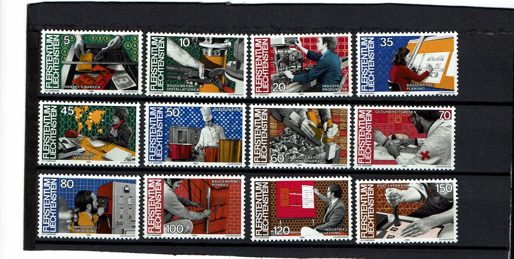 Alle Briefmarken: Briefmarken Satz Liechtensteig 1984 – Neu (gemäss Beschreibung) aus Gümligen von karoe-be