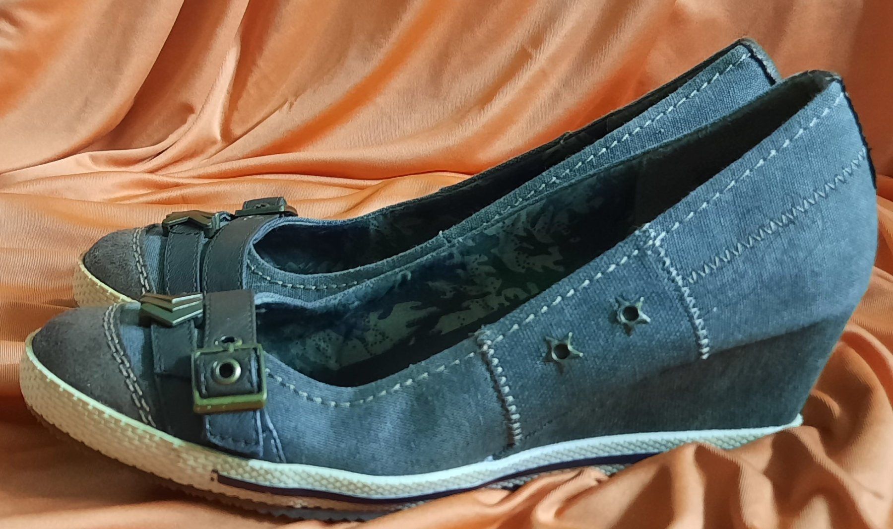 Cube Scarpe da donna: CUBE Keilabsatz Ballerina "Jeans" Gr. 39 – Nuovo (secondo la descrizione) da Seuzach venduto da VT-Collections2 5