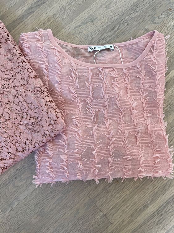 Set of NEW Zara blouses in blush pink Gr M Kaufen auf Ricardo
