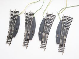 Minitrix 4 x Elektro Weiche R4 14938 / ... - Neupreis: 160.-