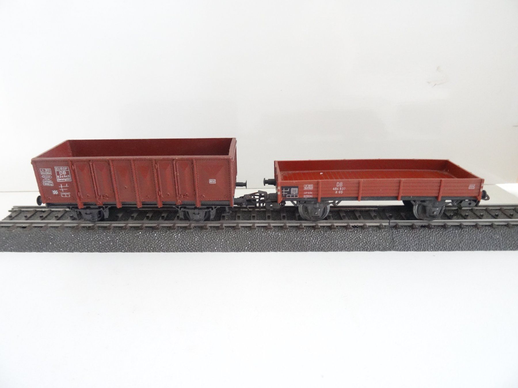Märklin Modellini di ferrovie: Märklin H0 2 offene Güterwagen – Usato da Hochdorf venduto da Teger02 3