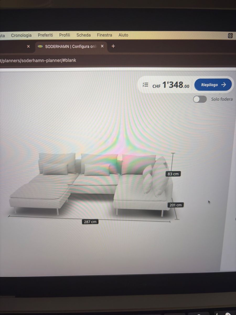 Divani: Divano componibile grigio ikea Soderhamn  – Usato da Bürglen UR venduto da Cardosoluis 2