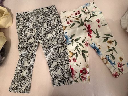 2 paar Sommer Capri Hosen 42