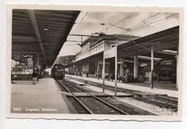 LUGANO Stazione - Bahnhof mit Bahn