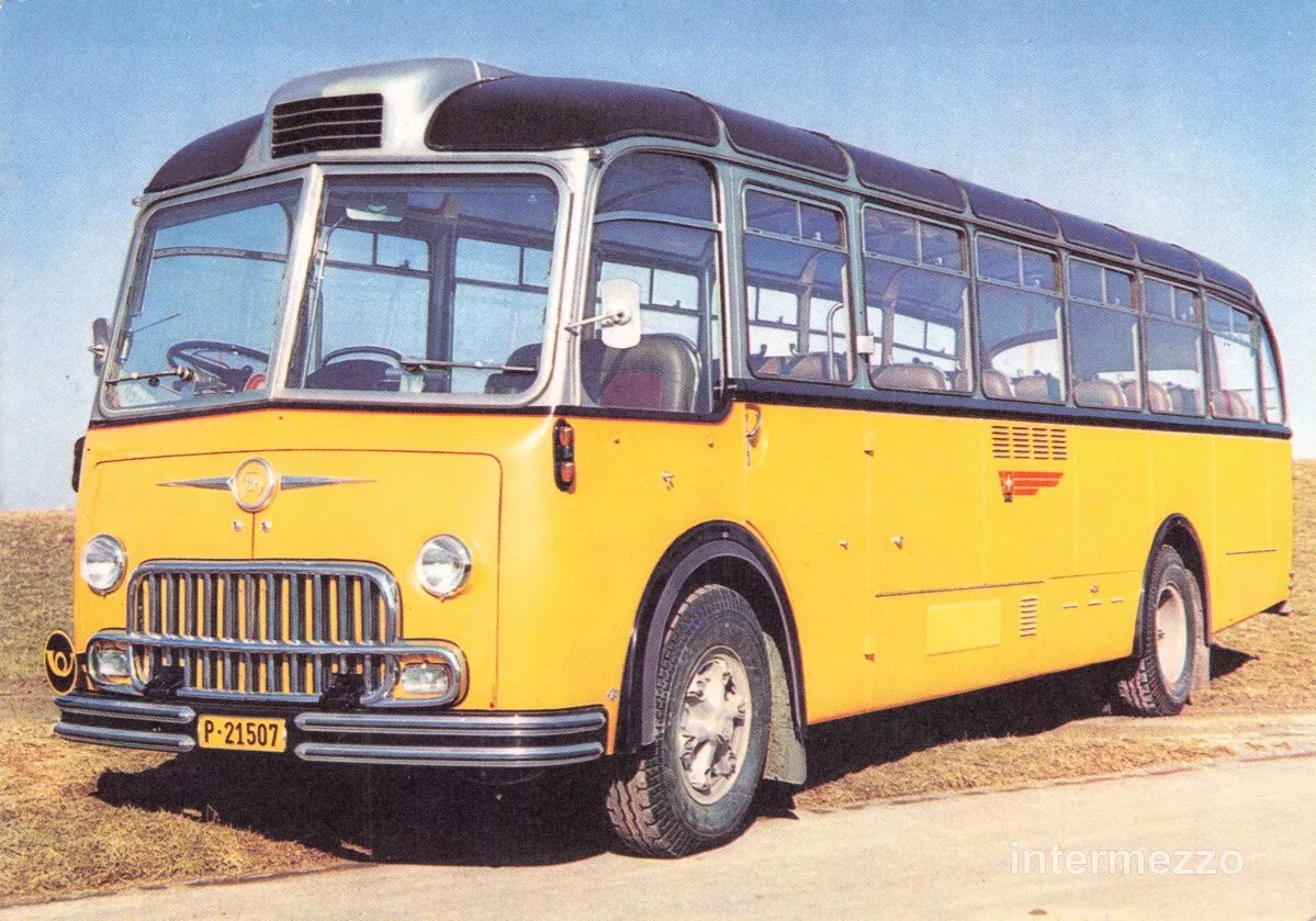 Ansichtskarten: Postauto // 1956 FBW // Postauto PTT – Gebraucht aus Basel von intermezzo12