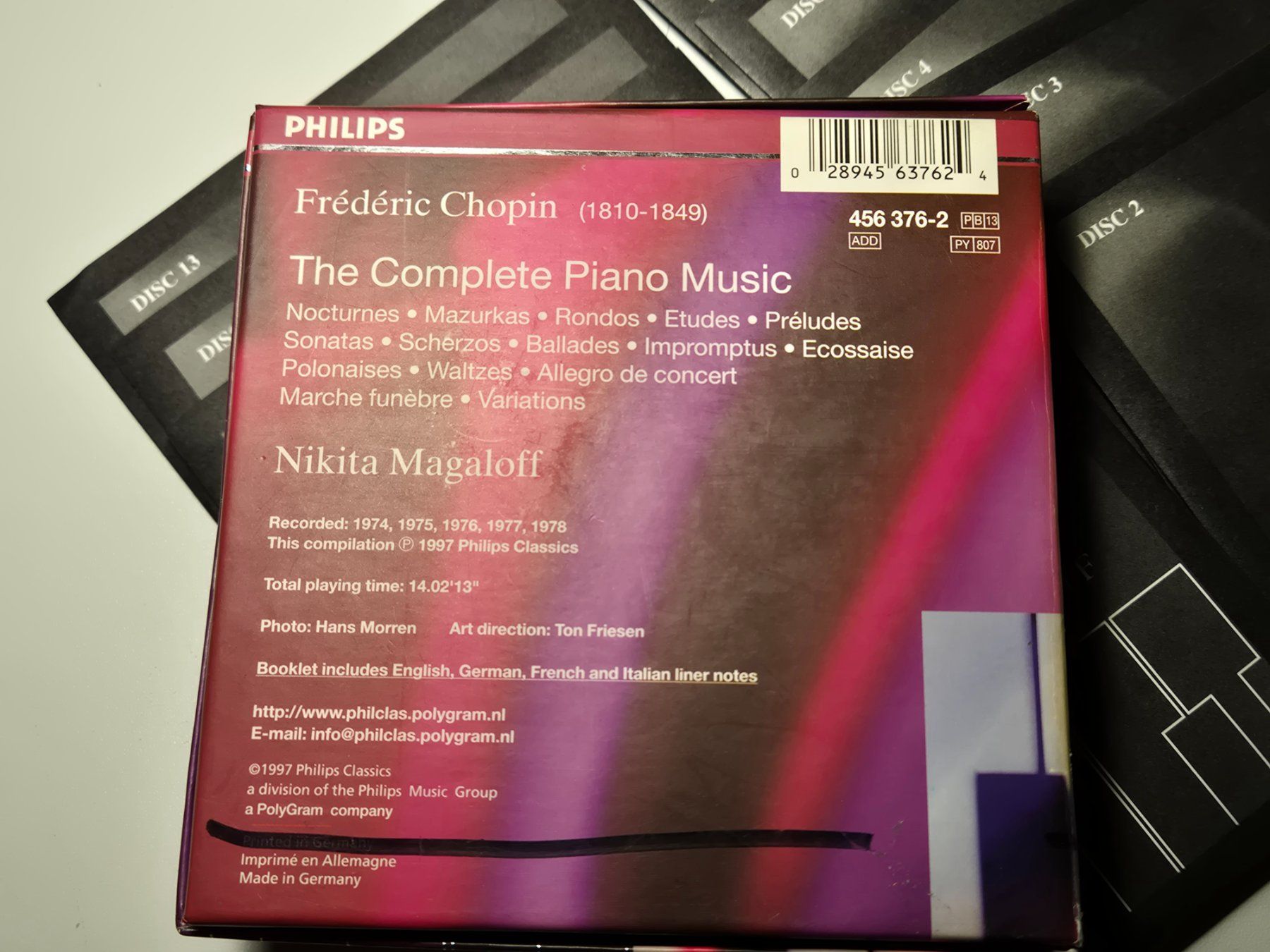 CD: Coffret CD : Des oeuvres de FREDERIC CHOPIN il manque un  CD – Nuovo e nell'imballaggio originale da Monthey venduto da McAuthor 2