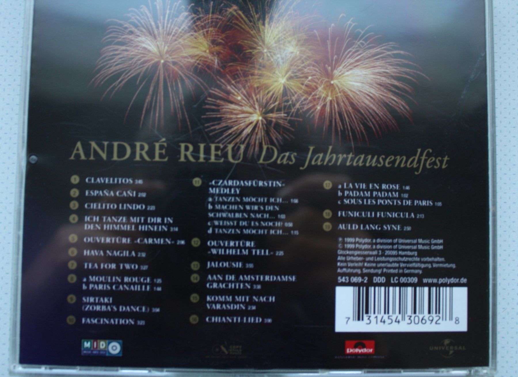 CD: André Rieu - Das Jahrtausendfest - CD – Usato da Wettingen venduto da Licht08 2