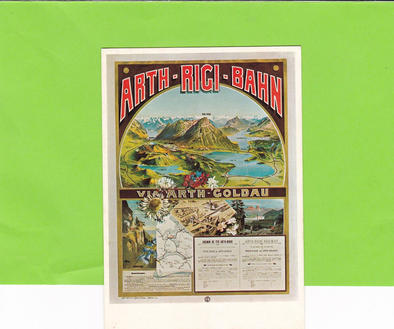 Cartoline postali: Arth-Rigi-Bahn – Usato da St. Peterzell venduto da neckertal
