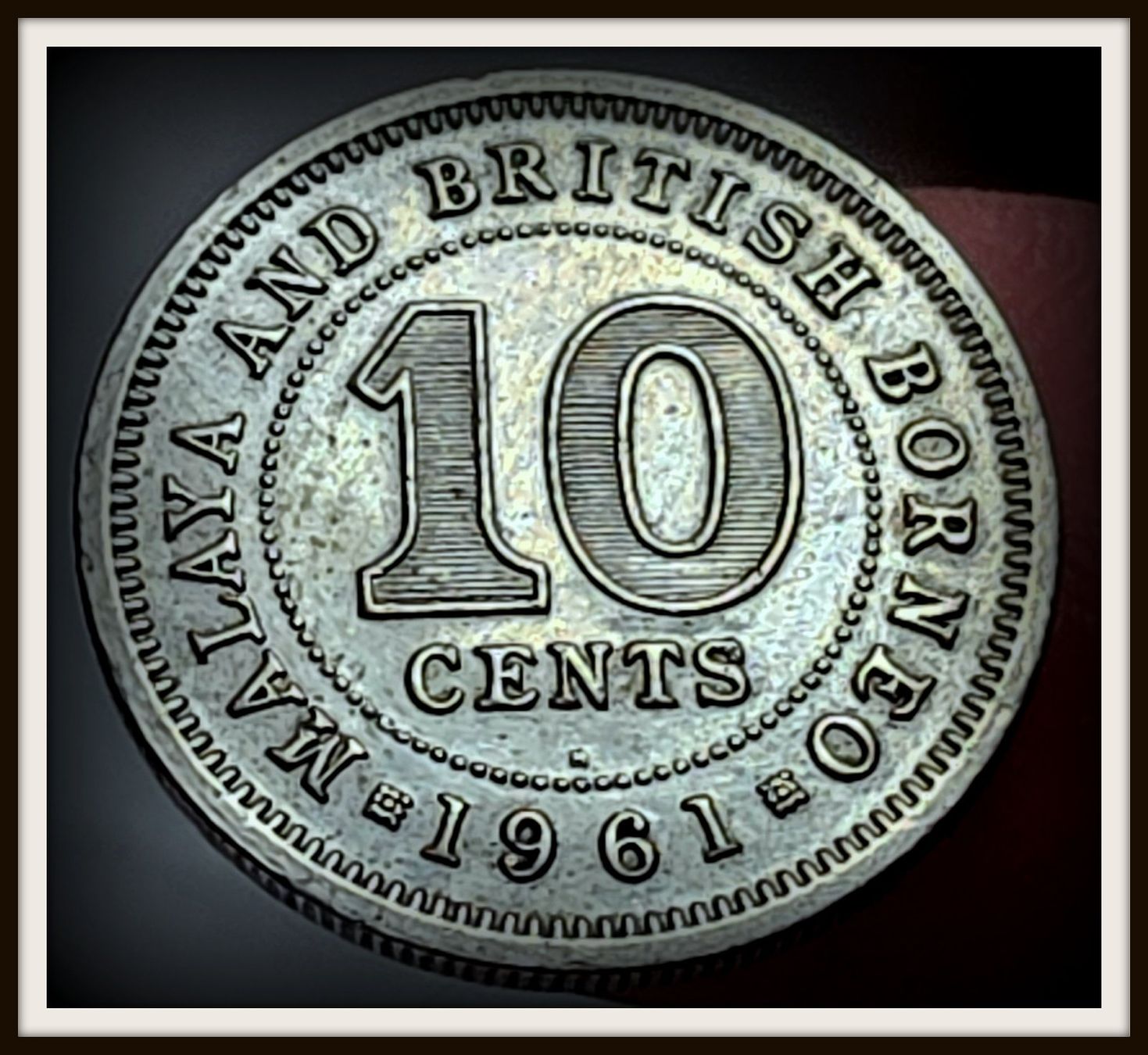 Tutti le monete: MALAYA & BRITISH BORNEO 10 CENTS 1961 H – Usato da Winterthur venduto da Creso70