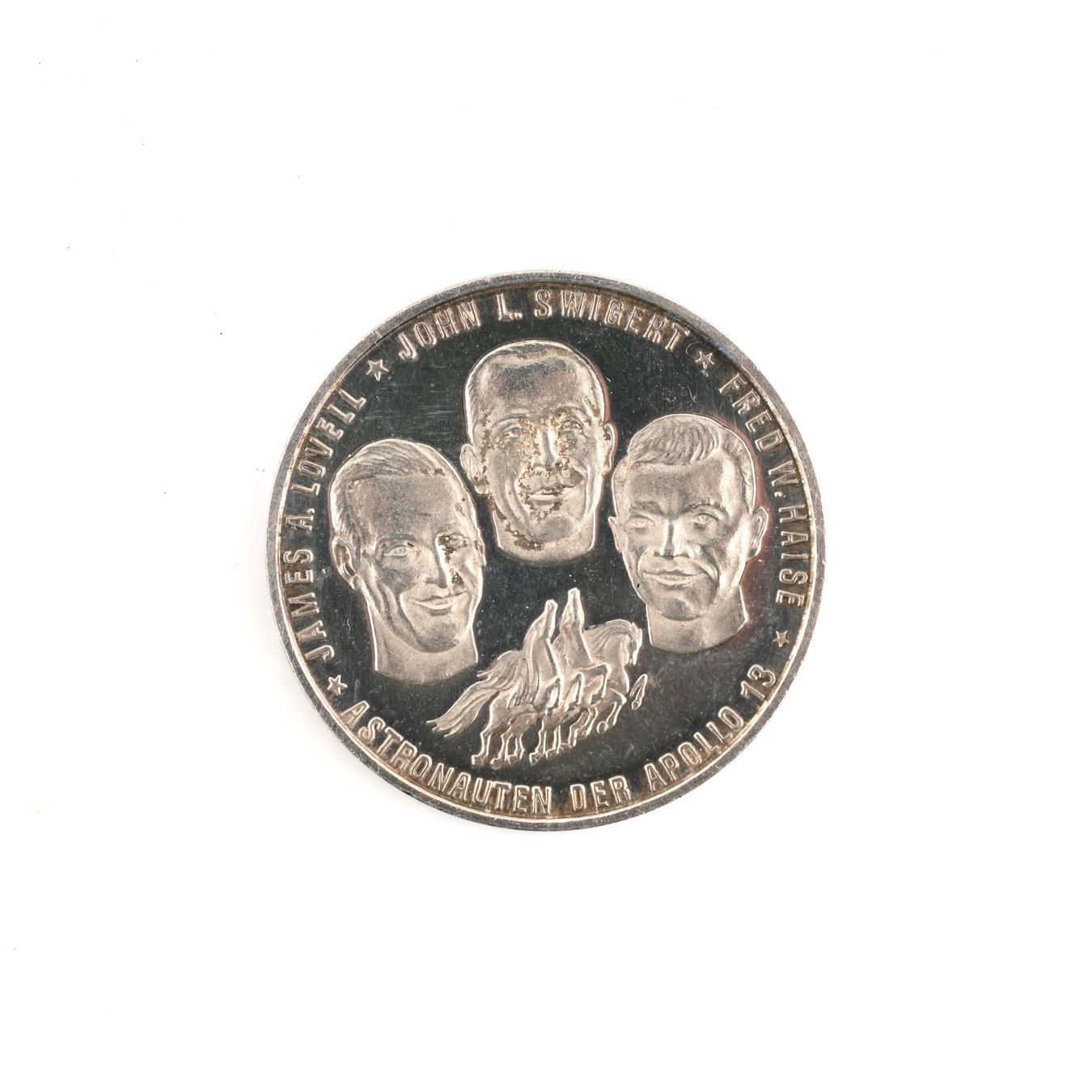 Medaillen: Silbermedaille Apollo 13 – Gebraucht aus Basel von Edelmetallhaus.com
