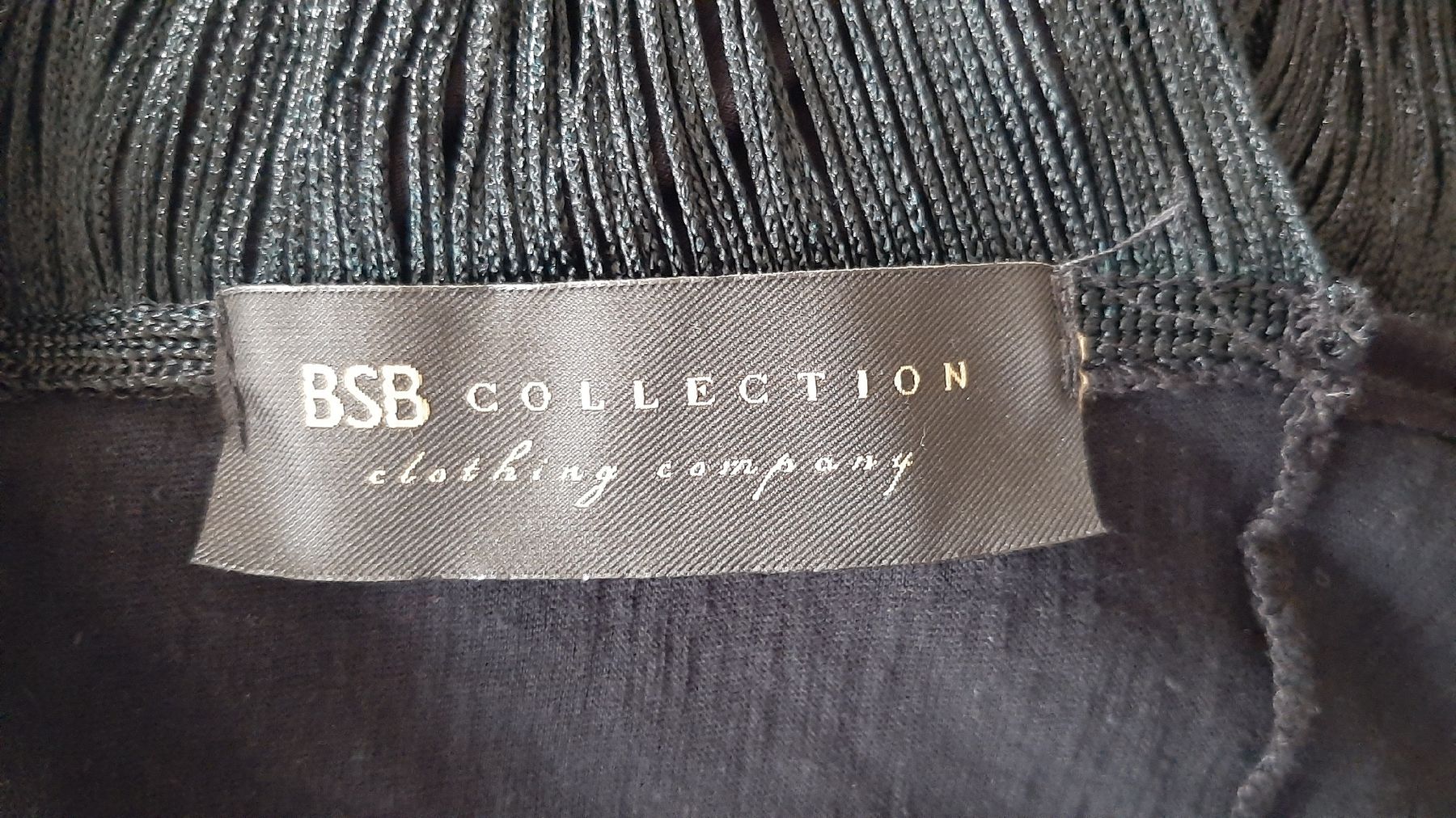 Blusen: Black Fringe Back Blouse, BSB, Viscose, Size M – Gebraucht aus Watt von Tomaf 2