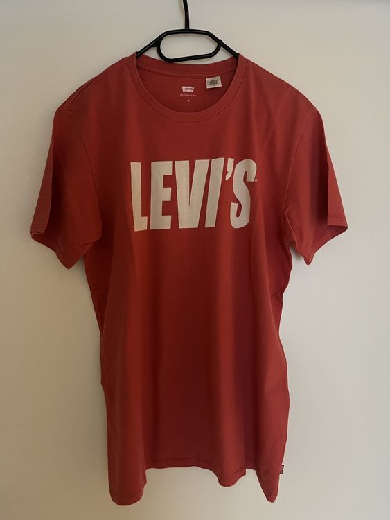 Levis ® T Shirt Mit Logo Print In Rot Grösse M Levis Shirt Kaufen