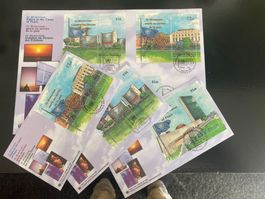 1999 / Uno Onu UN / NY Wien Genf / Trio FDC + 3x FDC