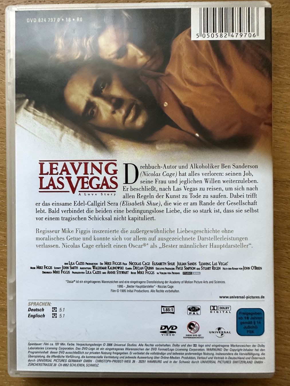 Alle DVDs: Leaving Las Vegas (Nicolas Cage) – Gebraucht aus Seewen SO von Harvest8 1