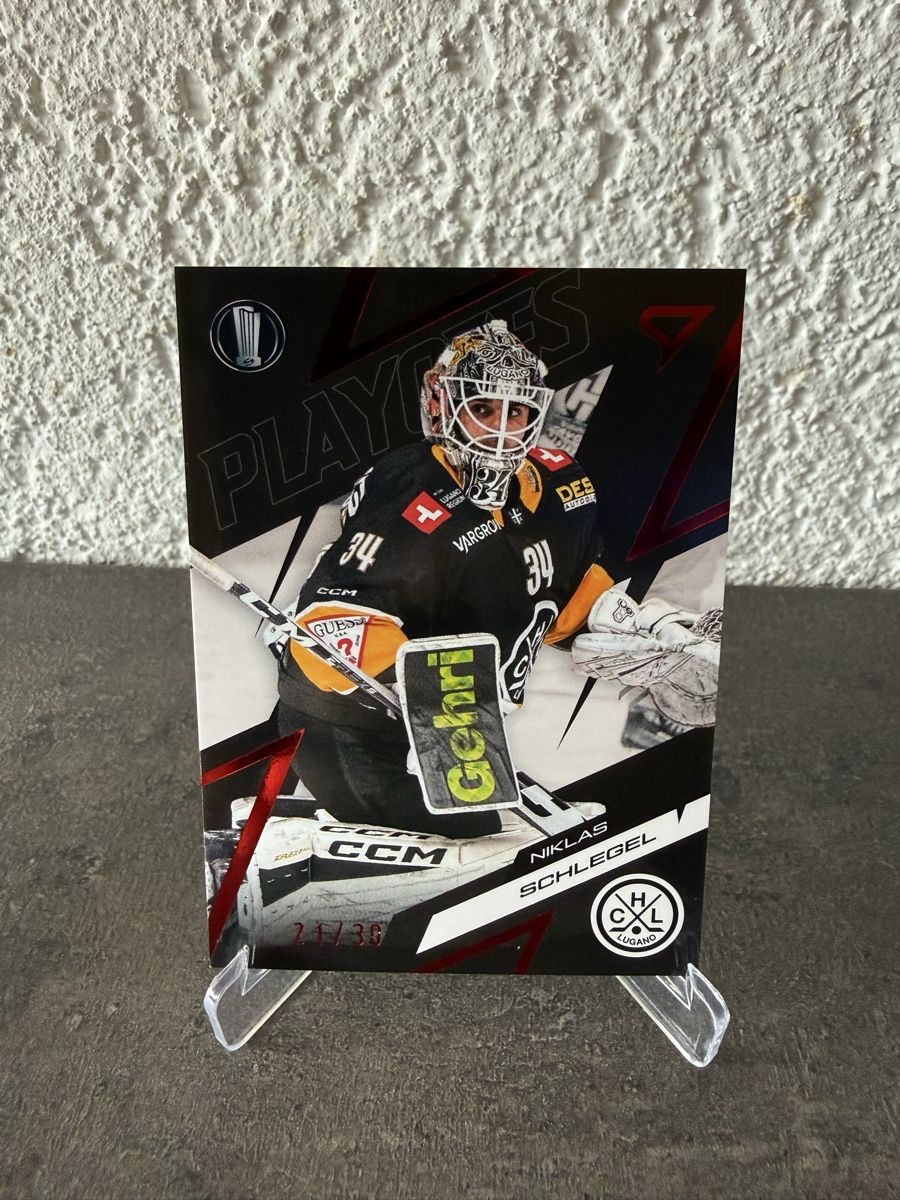 Sportzoo Carte collezionabili: 21/30 - Niklas Schlegel - HC Lugano – Nuovo e nell'imballaggio originale da Réchy venduto da Leeroy1998