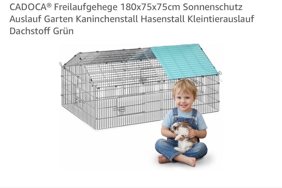 Cages, transport & sécurité: Freilaufgehege 180x75x75cm – D'occasion à Eichberg par vakisa 2