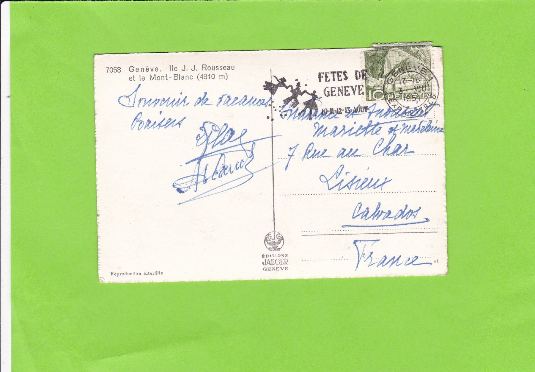 Cartes postales: Genève – D'occasion à St. Peterzell par neckertal 1
