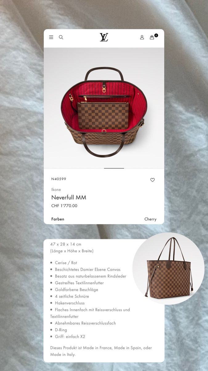 Louis Vuitton Taschen: Louis Vuitton Neverfull MM Tasche  – Neu (gemäss Beschreibung) aus Glattfelden von anotherstoryline88 7