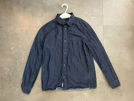 H&M Hemd Jungen Gr. 152 Dunkelblau Top Zustand