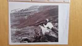 Tania Mallett, Original Autogramm auf Grossfoto in s/w