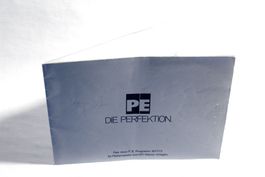 Original Katalog: PERPETUUM EBNER Komplettes Programm, 1971