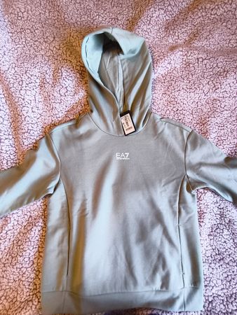 EA7 Emporio Armani Hoodie Pullover light grey size M new