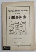 Topographischer Atlas Schweiz Gotthardgebiet 1944 1:50000