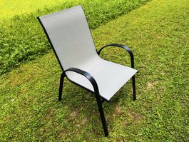 4x Stapelstuhl Jula Anthrazit-Grau | 85 × 75 × 72 cm