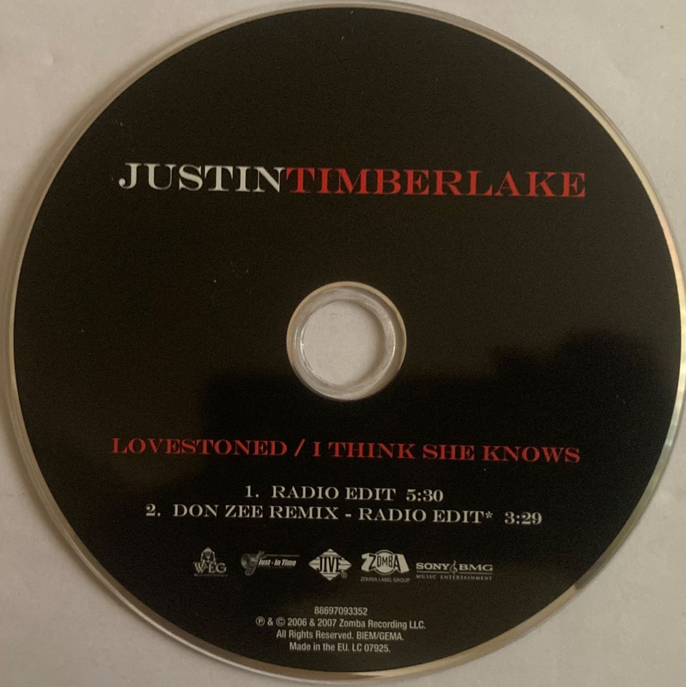 CDs: JUSTIN TIMBERLAKE - LOVESTONED – Gebraucht aus Poliez-Pittet von Newtown-Records 2