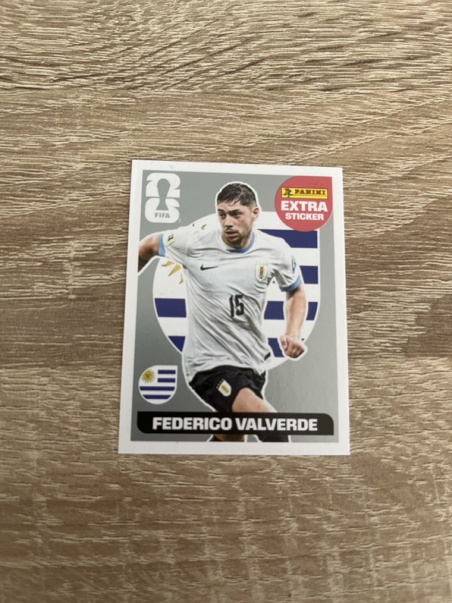 Panini Carte collezionabili: Panini extra Sticker Federico Valverde silver – Usato da Daillon venduto da Camus82