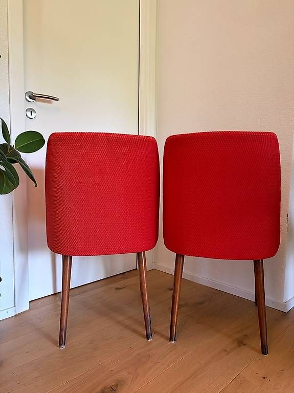 Poltrone: Paar Sessel im Midcentury-Stil rot – Usato da Winterthur venduto da sto_n6lj 1