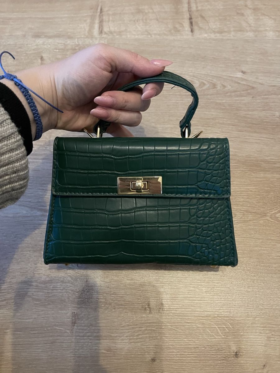 Shein Borse da donna: Handtasche, Grün Kroko Optik, Mini Bag! – Usato da Bremgarten AG venduto da arl_8nbf 2