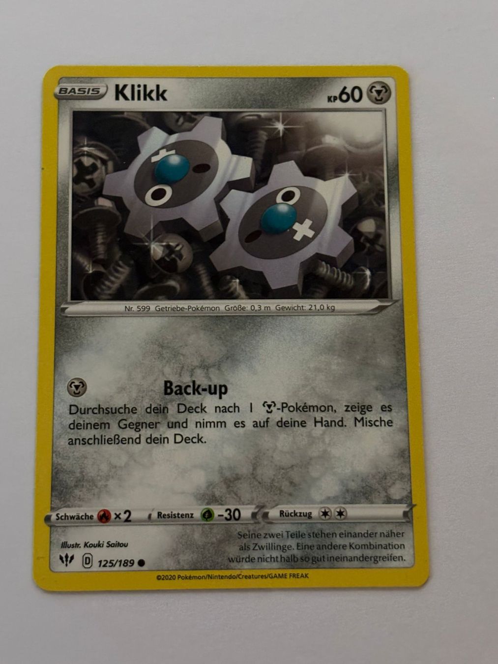 Pokémon Carte collezionabili: Pokemon-Karte Klikk 125/189 – Usato da Herisau venduto da Seyashop1