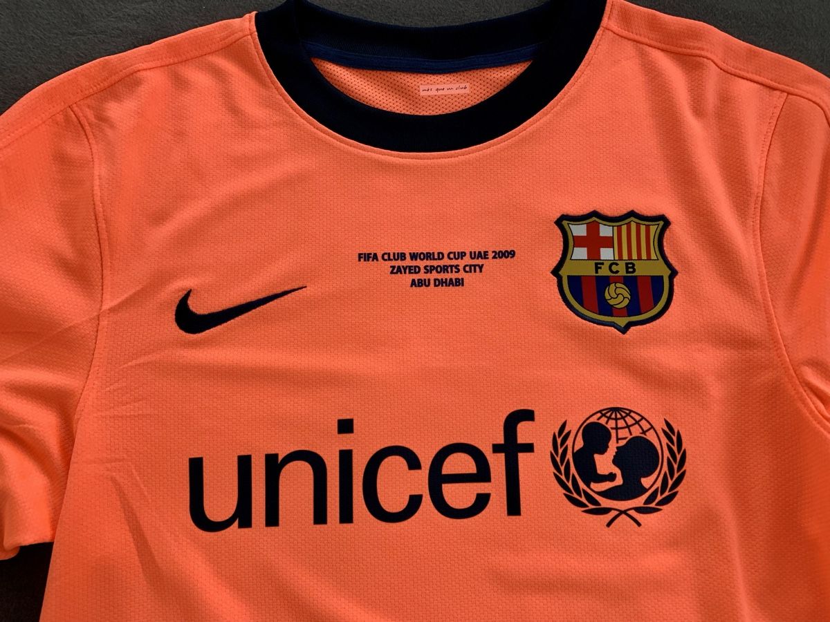 FC Barcelona Canottiere & Pantaloni: FC BARCELONA MESSI PLAYER ISSUE TRIKOT BARCA NIKE MATCHWORN – Nuovo (secondo la descrizione) da Rain venduto da JerseyLegends 5