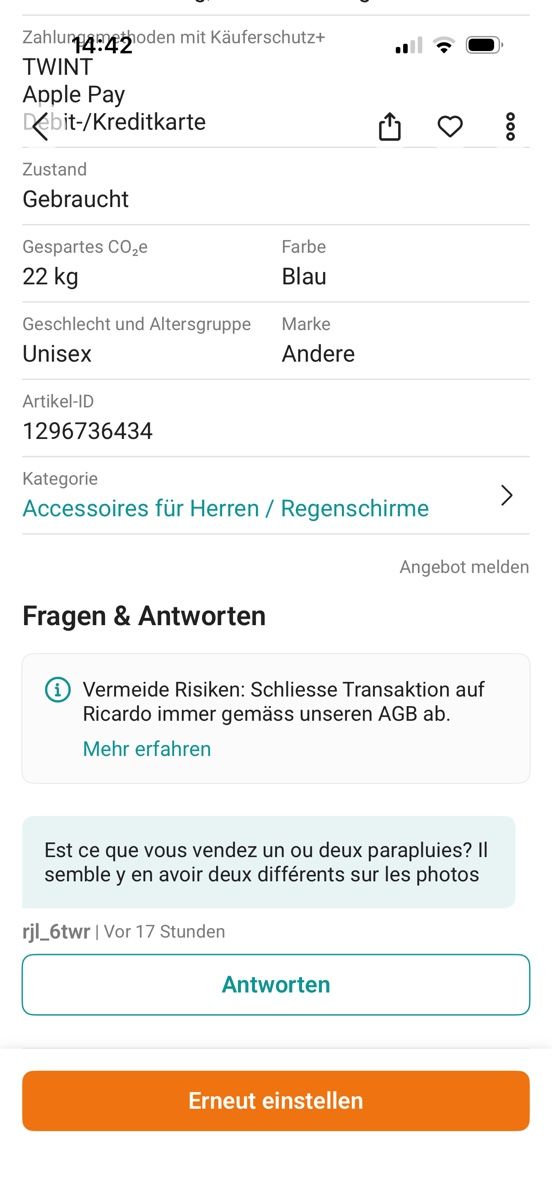 Ombrelli: Regenschirme 2 Stk. Automatic Neu – Nuovo e nell'imballaggio originale da Bern venduto da HBYISIS 4
