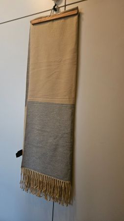 Sciarpa beige e grigia misto viscosa Jamilla (nuova)