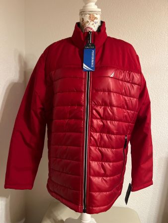 NAUTICA Herren Jacke Rot, neu mit Etikett, Grösse L