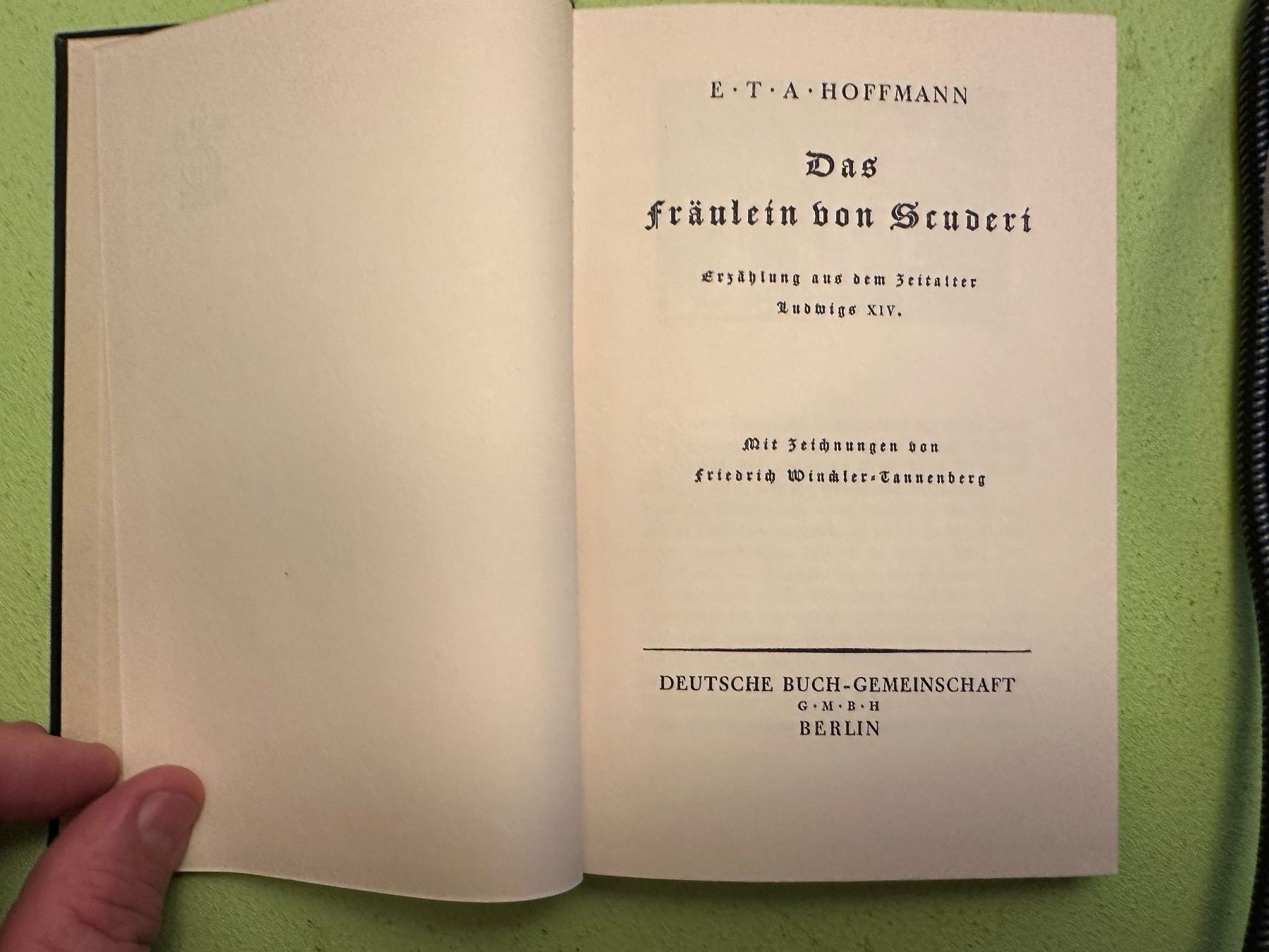 Bücher: E.T.A. Hoffmann: Das Fräulein von Scuderi – Gebraucht aus Zürich von allp 1