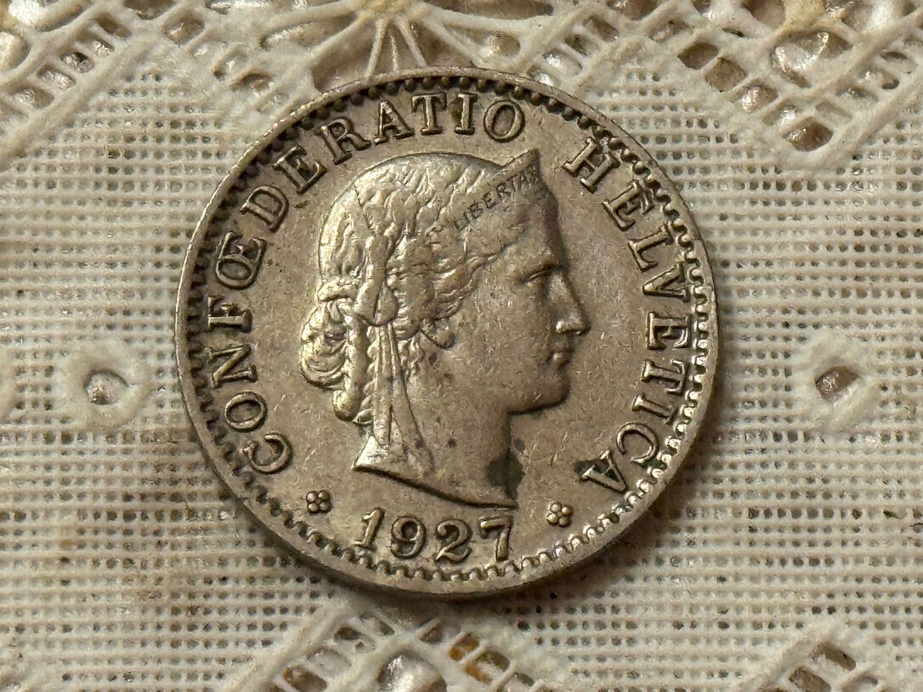 Tutti le monete: 1927 20 Rappen rar – Usato da Winterthur venduto da sportdisco2