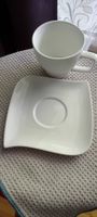8 Kaffeetassen weiss/ Marke: Cucina&Tavola
