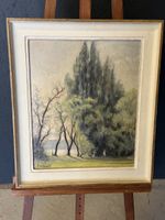 Tableau huile sur toile paysage signé F. Villaret 