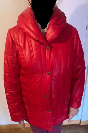 Doudoune rouge femme, chaude et élégante, hiver