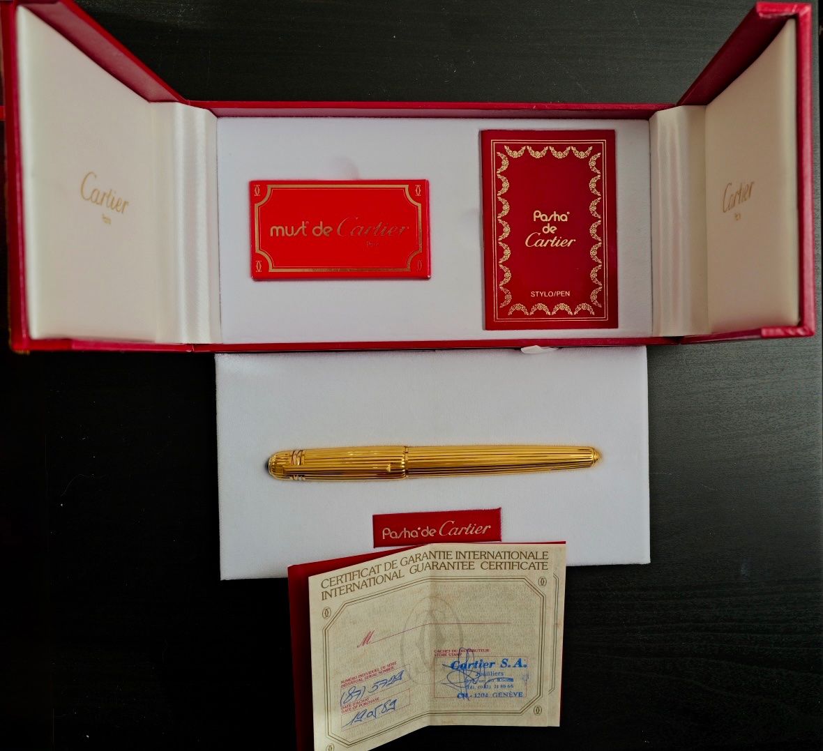 Il mondo degli animali: Plume Pasha de Cartier Trinity Plaqué or – Usato da Genève venduto da pie_dr8z