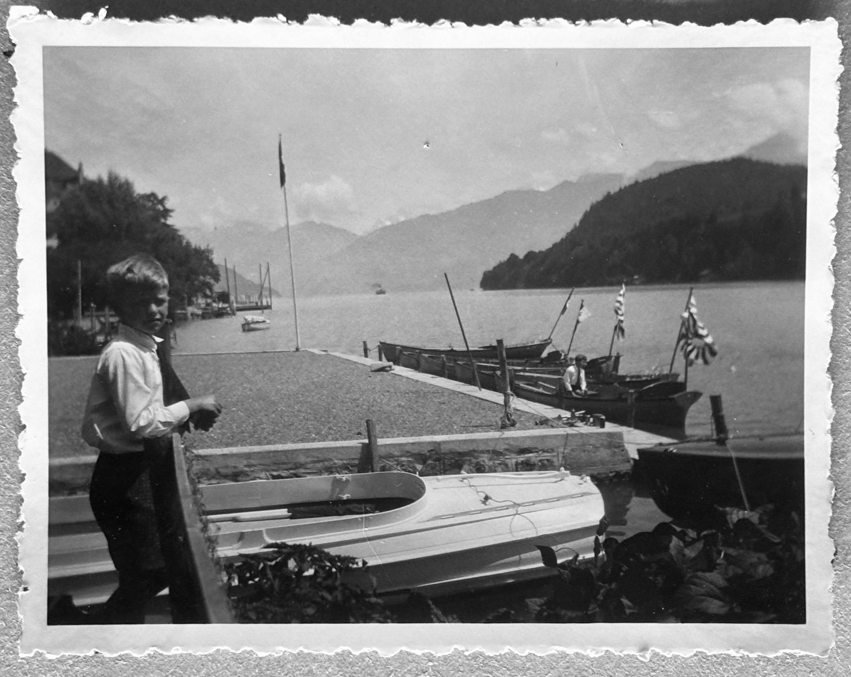 Cartoline postali: Privatfoto 1931 - Spiez – Usato da Frauenfeld venduto da Merk52