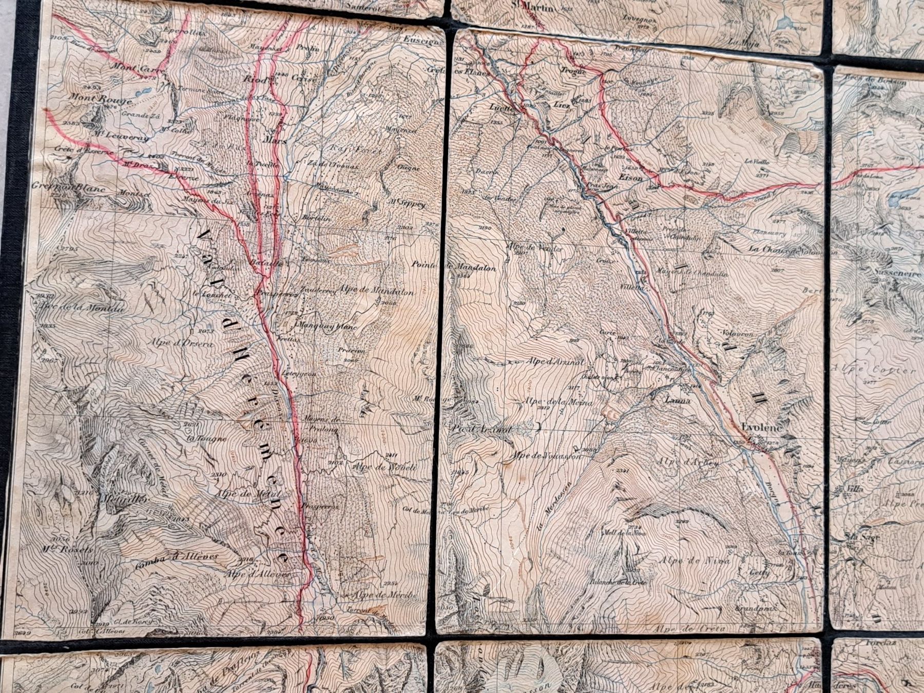 Cartine & Atlanti: ANCIENNE CARTE TOPO POUR ALPINISTE – Usato da couvet venduto da carlin01 8