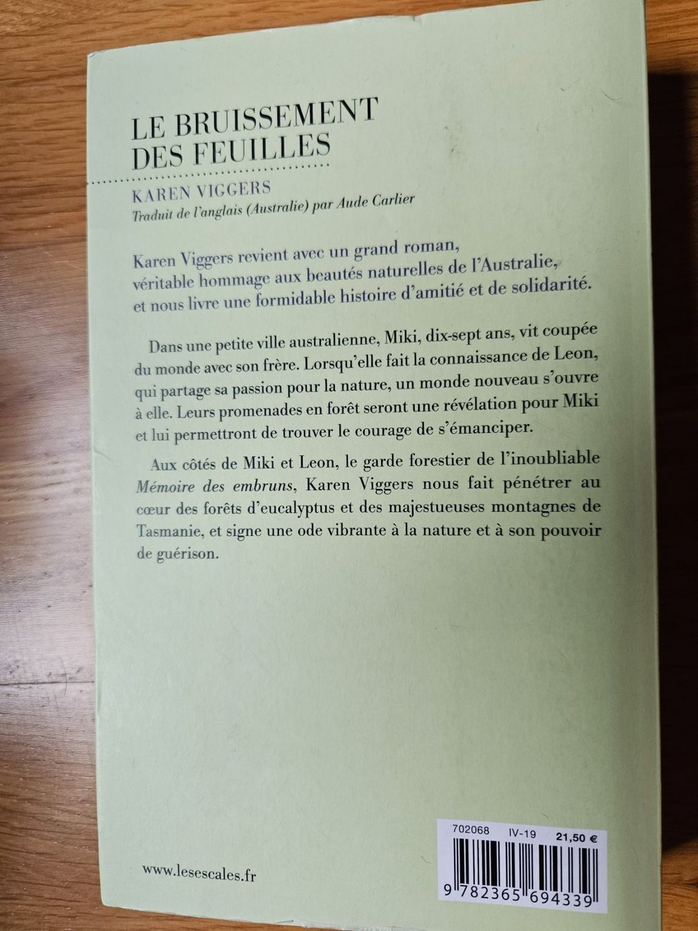 Bücher: "Le bruissement des feuilles" - Viggers – Gebraucht aus Vevey von chr_q9cd 1