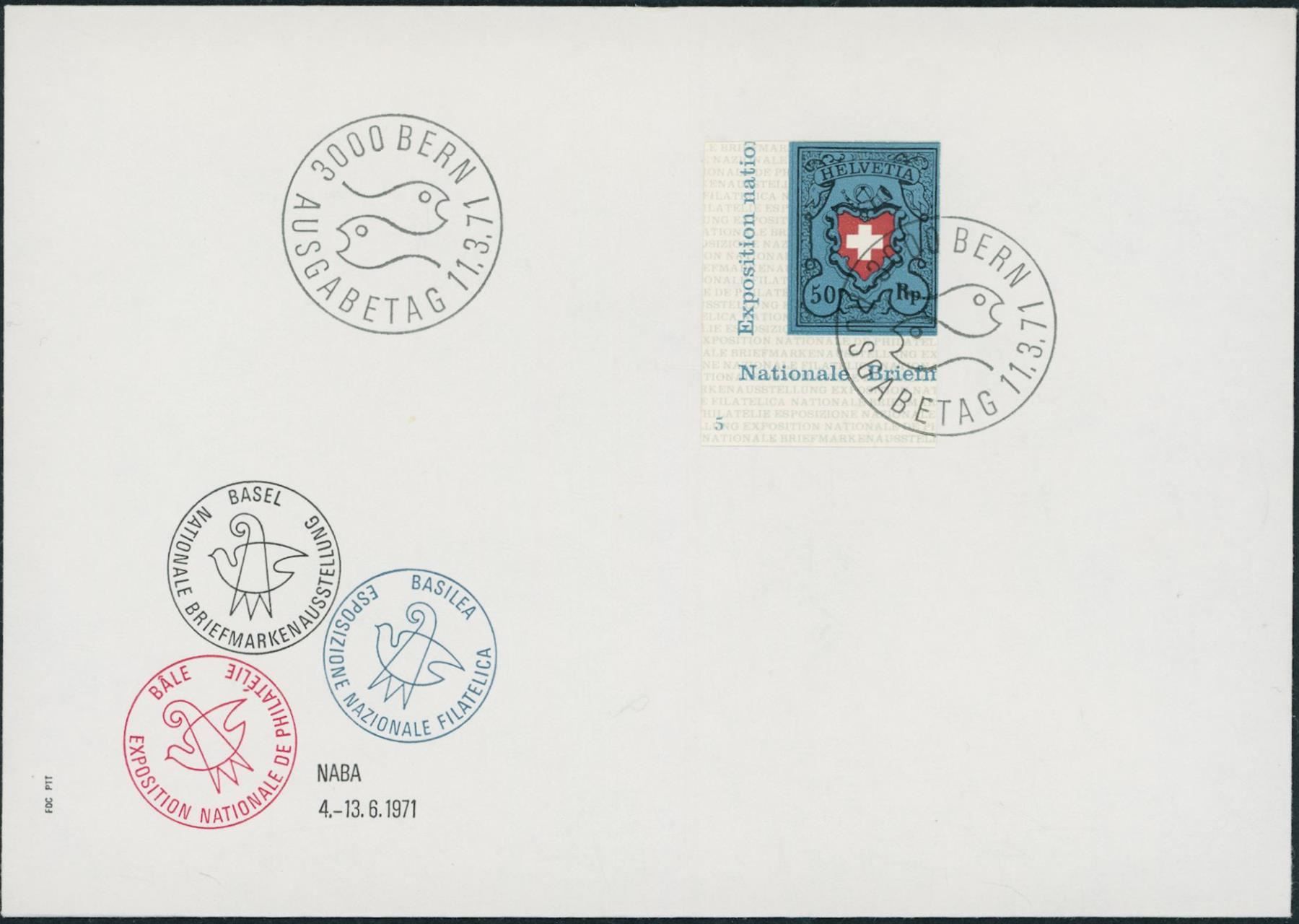 Tous les timbres: 1971 - Naba - Blockausschnitte - FDC U1 – D'occasion à Schindellegi par leecollect 2
